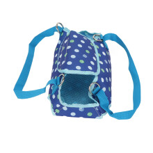 Blue Small Dog Lift Harness with Dual Lumbar Strips, Breathable & Washable