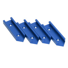 Universal Aluminium Alloy T Track Connectors 4 Pcs 100mm for Woodworking Blue