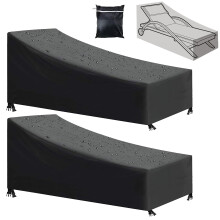 Stoelhoes voor terras, duurzame waterdichte hoes voor tuinmeubelen met UV-bescherming en gebruiksgemak voor ligstoelen (polyester)