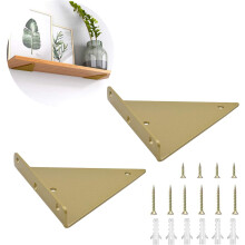 Elegant Backdrop Decor Shelf Brackets, Heavy Duty Metal Bracket Supports For Floating Shelf, Hand-Welded For Durability And Rustic Home Decor,