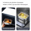Μεταλλικό δοχείο φαγητού, μη τοξικό και ασφαλές, με ασφαλές καπάκι, για πικνίκ, 6