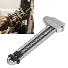 Multifunctional Portable Adjustable Monkey Wrench Forged Steel Silver