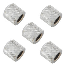 20X Guitar Dome Control Knobs for Tele Replacement, Silver