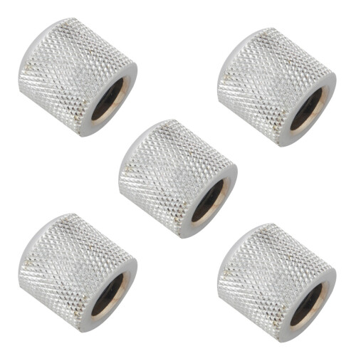 20X Guitar Dome Control Knobs for  Tele Replacement, Silver
