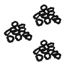 30 Pack Black Velvet Scrunchie Hair Elastics Hair Bobbles Hair Bands