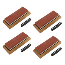 2X Sharpening Pietra 3000 E 8000 Grit - Set Bifacciale per Coltelli con Base in Bambù Antiscivolo E Guida Ad Angolo Libero