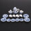 2X 1/12Th Dining Ware China Ceramic Tea Set Dolls House Miniatures  Flower 2