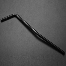 2X Barra de Golpear del Brazo del Tremolo de la Guitarra Electrica del Estilo de la Insercion Directa - Cromo - Negro