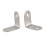 12 Pcs 30X30mm Metal Corner Brace Joint Right Angle Bracket Silver 7