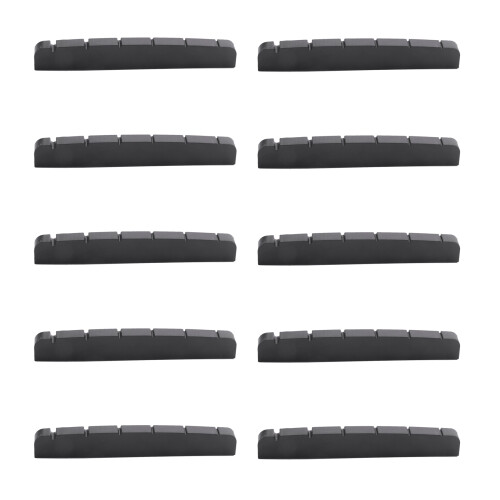 10X PT500000 XL Black Self-Lubricating Slotted Nut