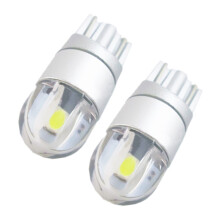 4Pcs W5W T10 2 SMD 3030 LED Bulbs Super Bright White for Car Exterior Daytime Running Lights Bulb 12V License Light