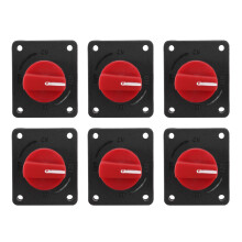 Batterieschalter Leistung Trennschalter Trennschalter Trennen Schnitt OFF Schalter fuer Auto Boot Marine Van Truck Rv ATV Wohnwagen (Typ J 6 Stuecke)