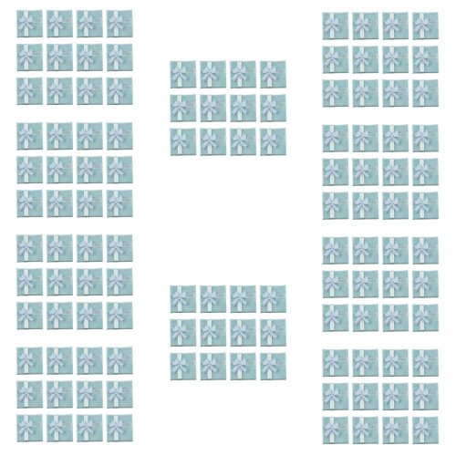 120Pcs BlueJewelry Ring Earrings Bangle Gift Boxes Cutely Small Gift Box