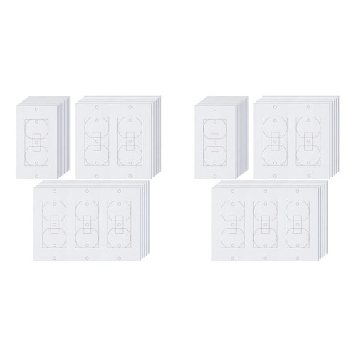 40Pcs Wall Insulation Outlet Insulators Sealers,Electrical Outlet Insulation Pads for Wall, Light,  Socket