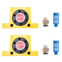 2X Kleine Pijpleiding Silo Trillingsklopper GT10 Pneumatische Luchtturbinevibrator Pneumatische Turbinevibratoroscillator Geel