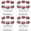 24 Pcs/Set Guitar Tuning Peg Buttons, Tuning Pegs Knobs Machine Heads Buttons for Guitar 1