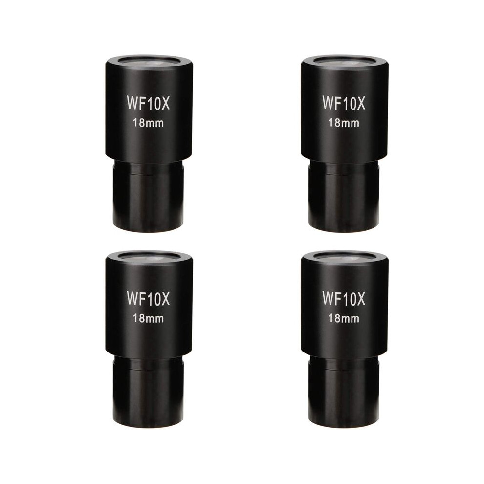 4X 10X Microscope Eyepiece Wide Angle Optical Lenses Adapter Field 18Mm Professional Ocular Lens Standard 6033955190391