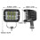 2X Auto Triple Side Lighted Work Light Dome Light Burst Flashing Light Headlight Spotlight Strobe Light LED E 7