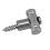 2X Electric Guitar String Buckle Holders with Mounting Screws Mounting Tree Guides Guitar Accessories Silver 3