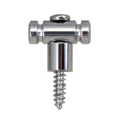 2X Electric Guitar String Buckle Holders with Mounting Screws Mounting Tree Guides Guitar Accessories Silver 1