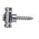 2X Electric Guitar String Buckle Holders with Mounting Screws Mounting Tree Guides Guitar Accessories Silver 7