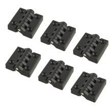 6X Hinge for Barrier, Bearing, Plastic, Robust, 40 x 40 mm