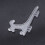 24Pcs 3 Inch Plastic Easels Or Plate Holders Display Dinner Plate (Transparent) 4