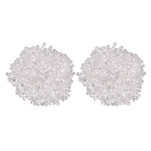 2880Pcs Micro-Diamond DIY Nails Rhinestones Crystal Flat Back Non Hotfix Rhinestones Need Glue White