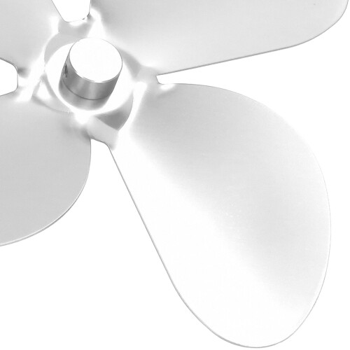 Ofenlüfterblatt Aluminiumlegierung 4 Flügel Silber 1