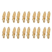 Screw Mount Curtain Tassel Tie Back Tieback Wall Hooks 20PCS Gold Tone
