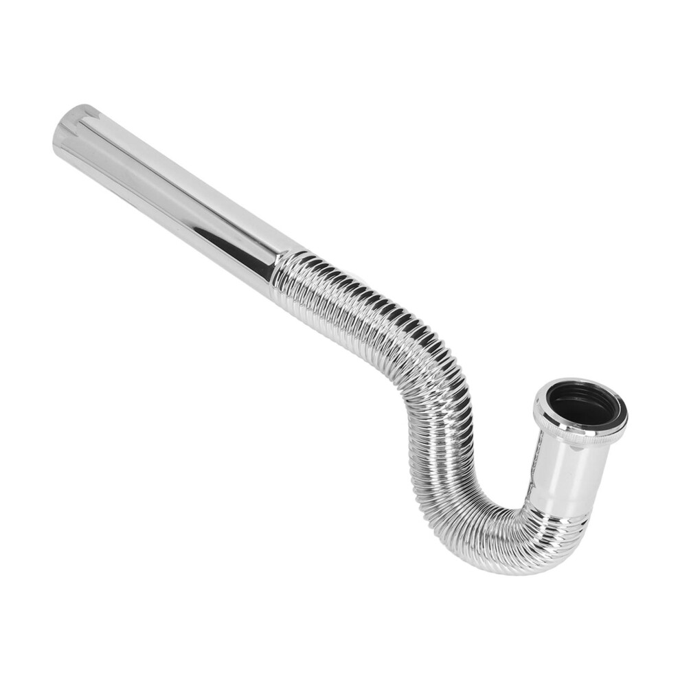 No Odor Brass P Trap Pipe G1â1/4In Flexible Corrugated Drain Tubing For Sink 4681381377774