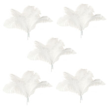 50 Pcs Natural Ostrich Feathers Wedding Party Decoration White 45-50cm