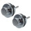 2X Flat  Chrome Strap Lock for Electric Guitar 1