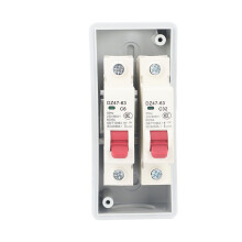 2 Way IP65 Waterproof Distribution Box MCB C Type for Outdoor 6A-32A