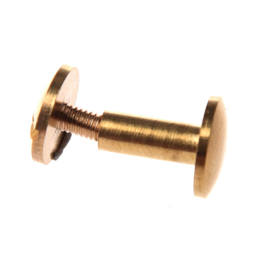 20X Arc Solid Brass Button Stud Screw Nail Screw Back Leather Rivet Belt 10mm 1