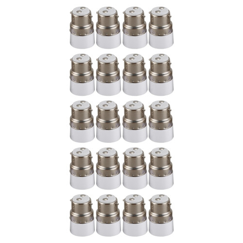 AC 220V B22 to E14 Base Socket Light Lamp Bulb Adapter Holder 12Pcs
