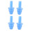 2 Pair Swimming Dive Flexible Silicone Ear Plugs Earplug 1