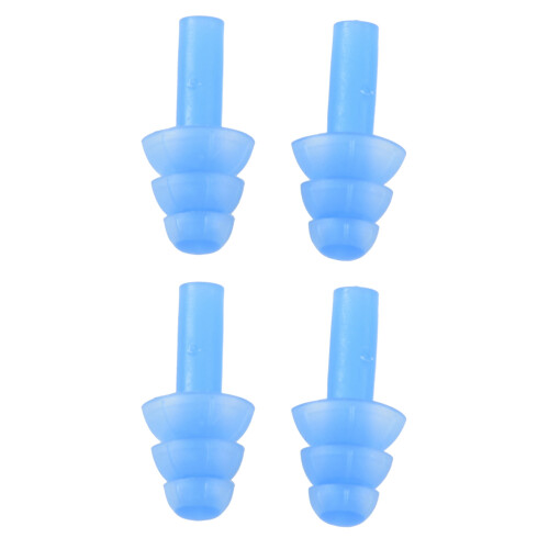 2 Pair Swimming Dive Flexible Silicone Ear Plugs Earplug