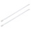 2X Unisex Stylish Candy Colours Silicone Plastic Belt White 1