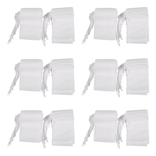 600 Pcs Disposable Empty Tea Bag String Heat Seal Filter Paper
