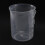 3X Measuring Jug 250ML Graduated Beaker Clear White Plastic Cup 3