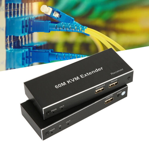 60m 1080P KVM Extender with USB & Multimedia Interface, HDES24