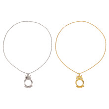Eulenförmiges Vergrößerungsglas-Halsketten-Set, 6-fache Vergrößerung, hochauflösende Linse als Lesehilfe, vielseitiges Accessoire, das sowohl