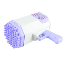 Pinke Seifenblasenmaschine-Spielzeug mit LED-Beleuchtung, Handgehalten, 69 Löcher, 1200mAh Akku
