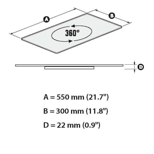 MELICONI ROTOBASE ELITE M Piattaforma TV rotante 1