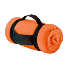 (One Size, Bright Orange) SOLS Stavenger Fleece Plaid Blanket