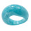 Stilvoller V-förmiger Harzring, einzigartiger Fingerschmuck-Blau 1