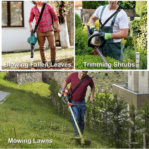 Shoulder Strap for Brush Cutter with Adjustable Length and Breathable Dual Shoulder Support 2