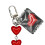 Verspielter roter-Love-Cross-Stil 7