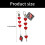 Verspielter roter-Love-Cross-Stil 5